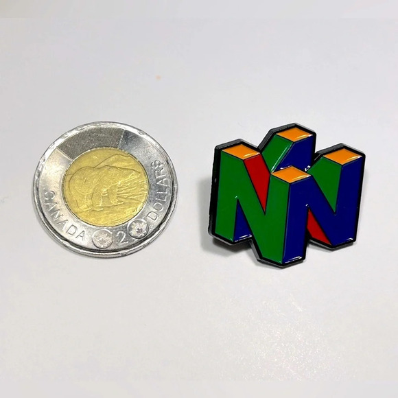 Nintendo  64 Logo Pin 💚💙💛❤️ - Picture 3 of 6